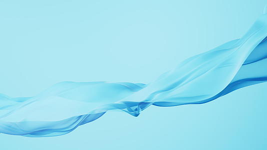 流动的青色布料3D渲染视频的预览图