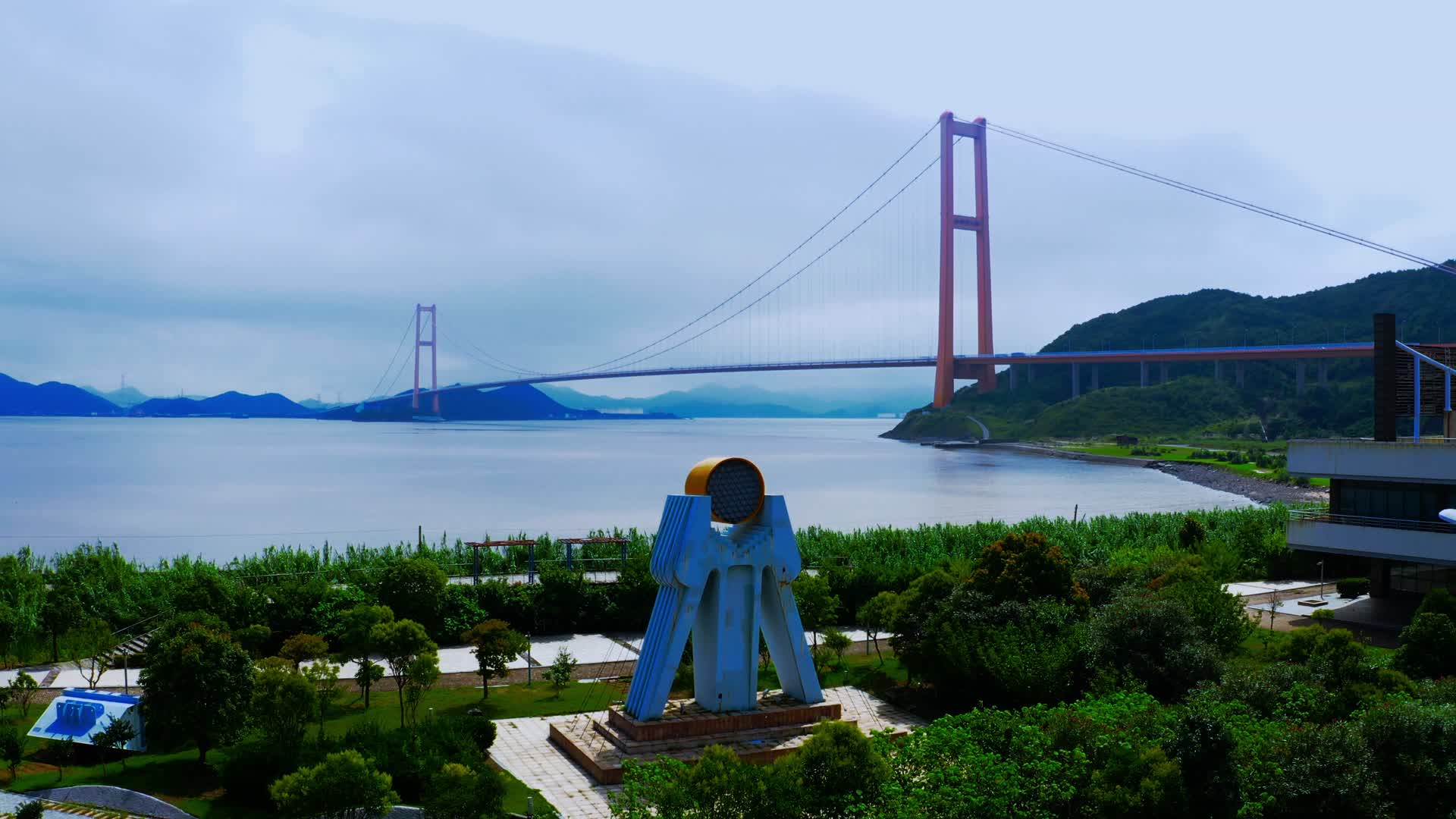 浙江舟山西堠门大桥4K航拍视频的预览图