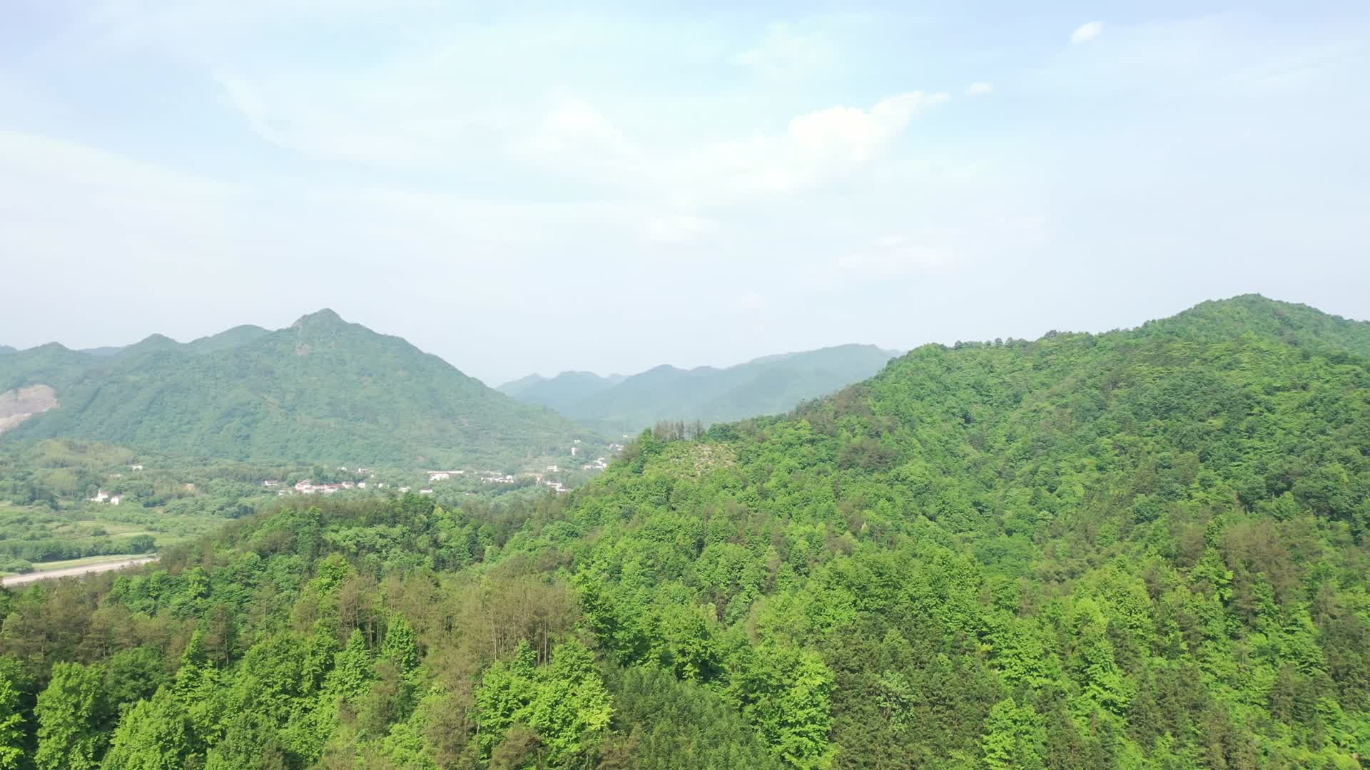 安徽六安舒城大别山生态健康绿色美景视频的预览图
