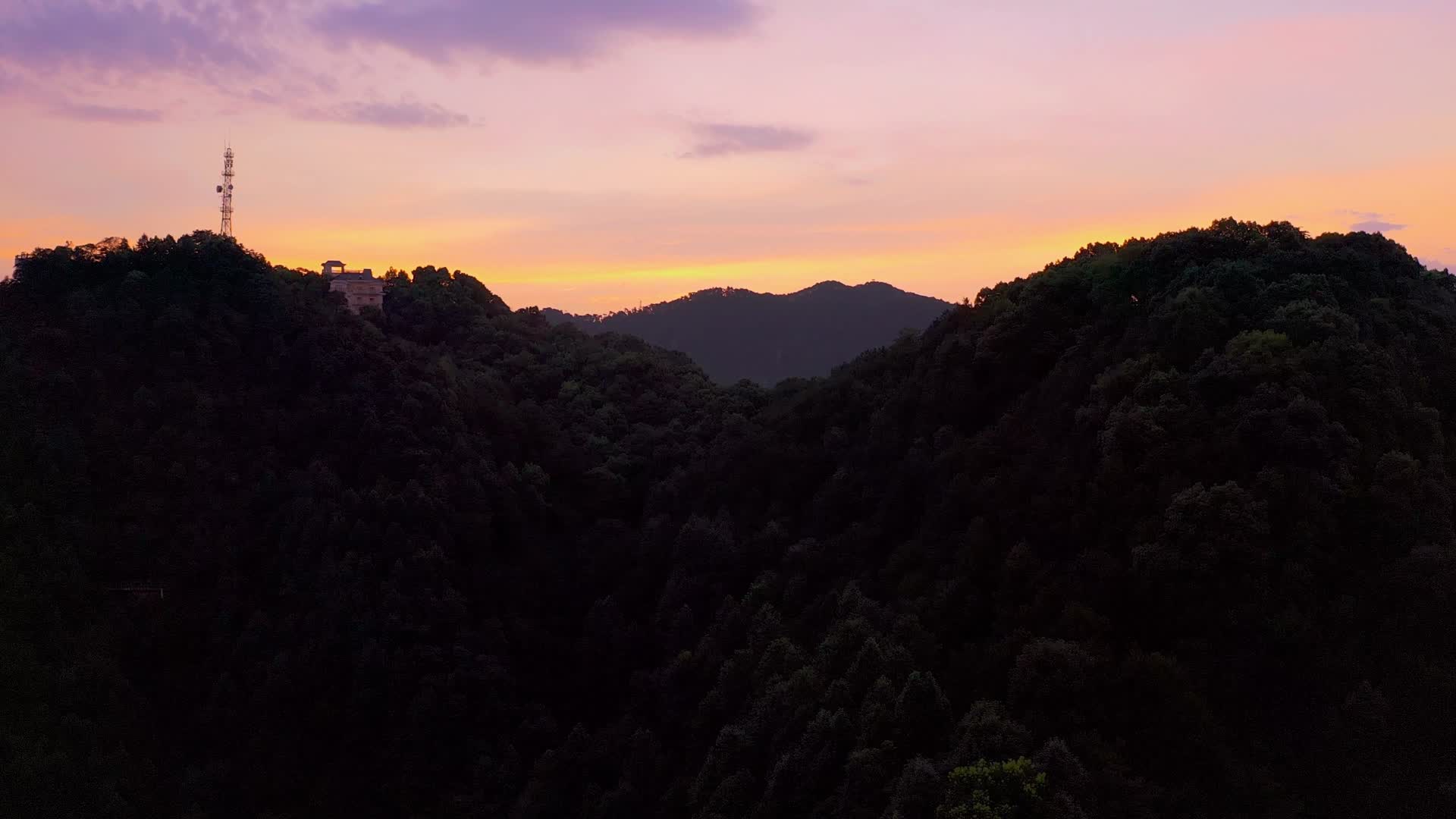 重庆南山的日出视频的预览图
