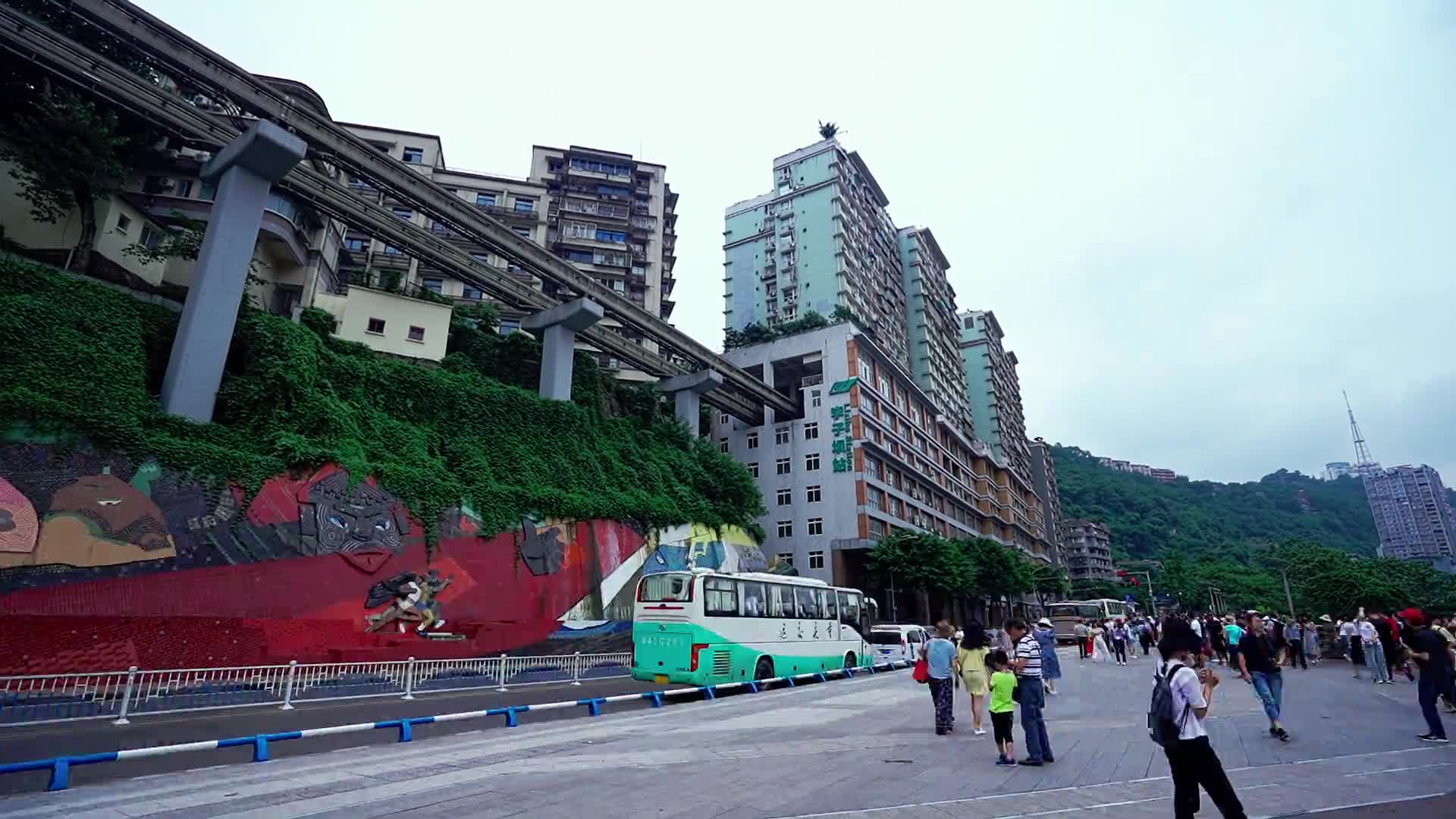 重庆地标延时摄影视频的预览图