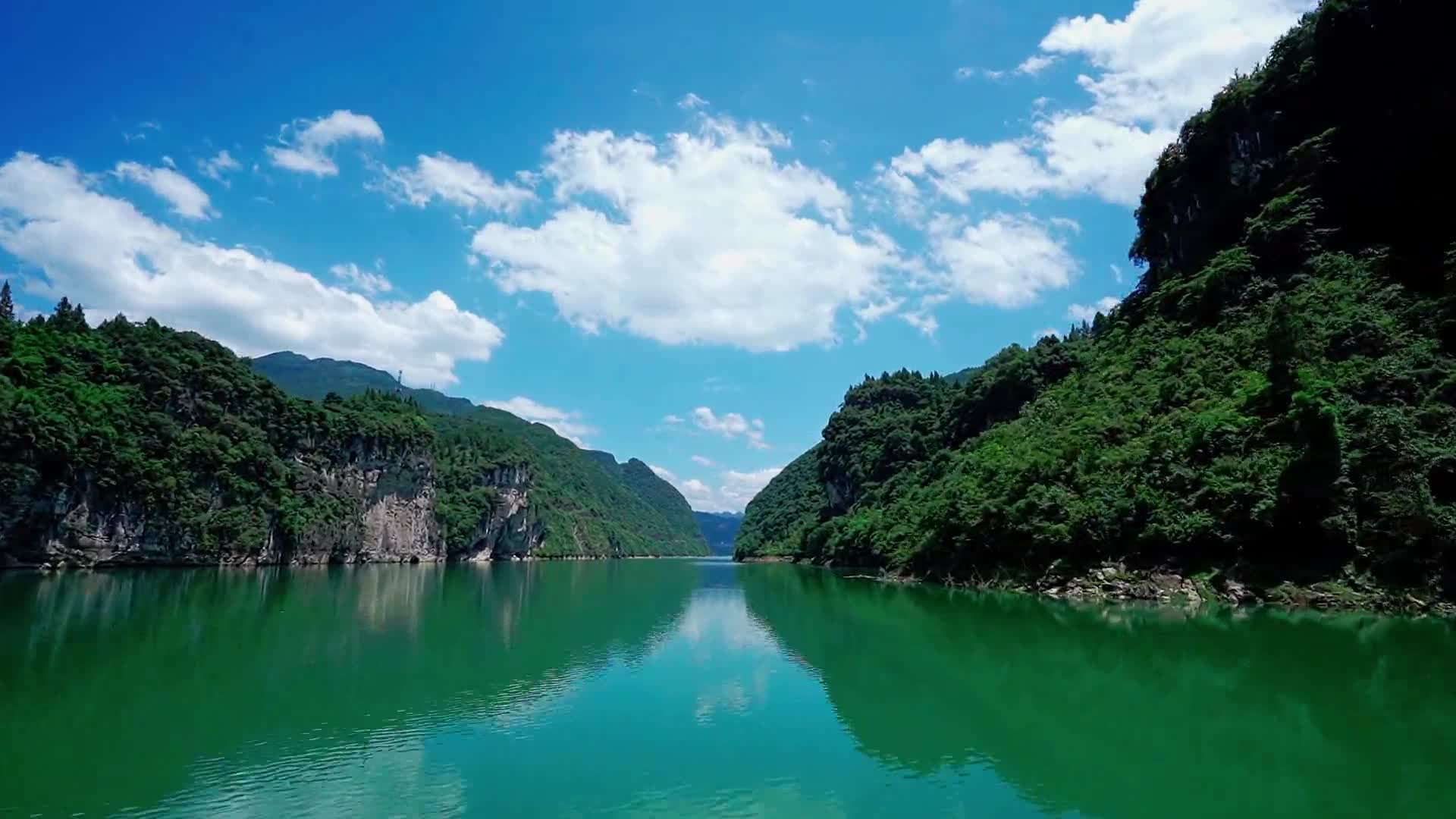 乌江美景延时摄影视频的预览图