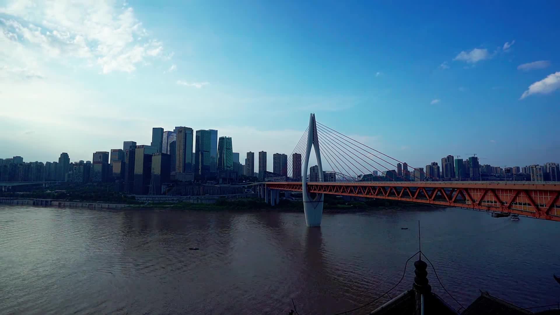 重庆东水门大桥延时摄影视频的预览图