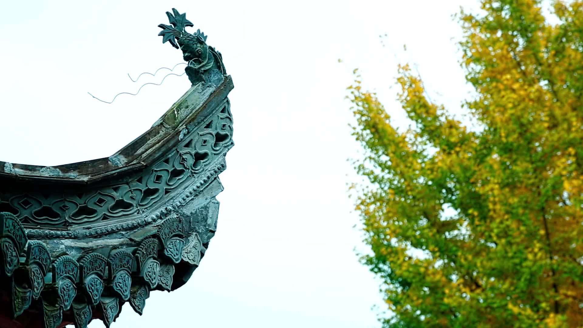 徽派民居的砖雕装饰视频的预览图