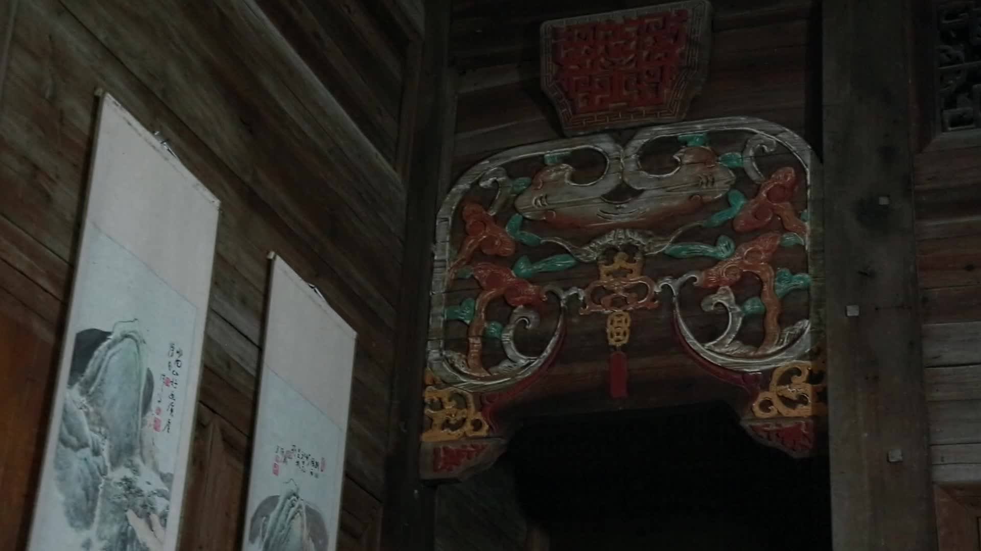 传统徽派木质建筑视频的预览图