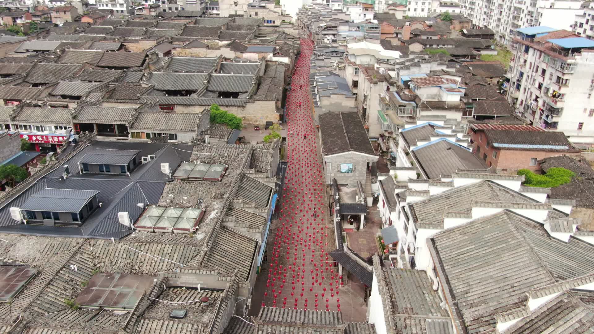 航拍福建泰宁古城视频的预览图