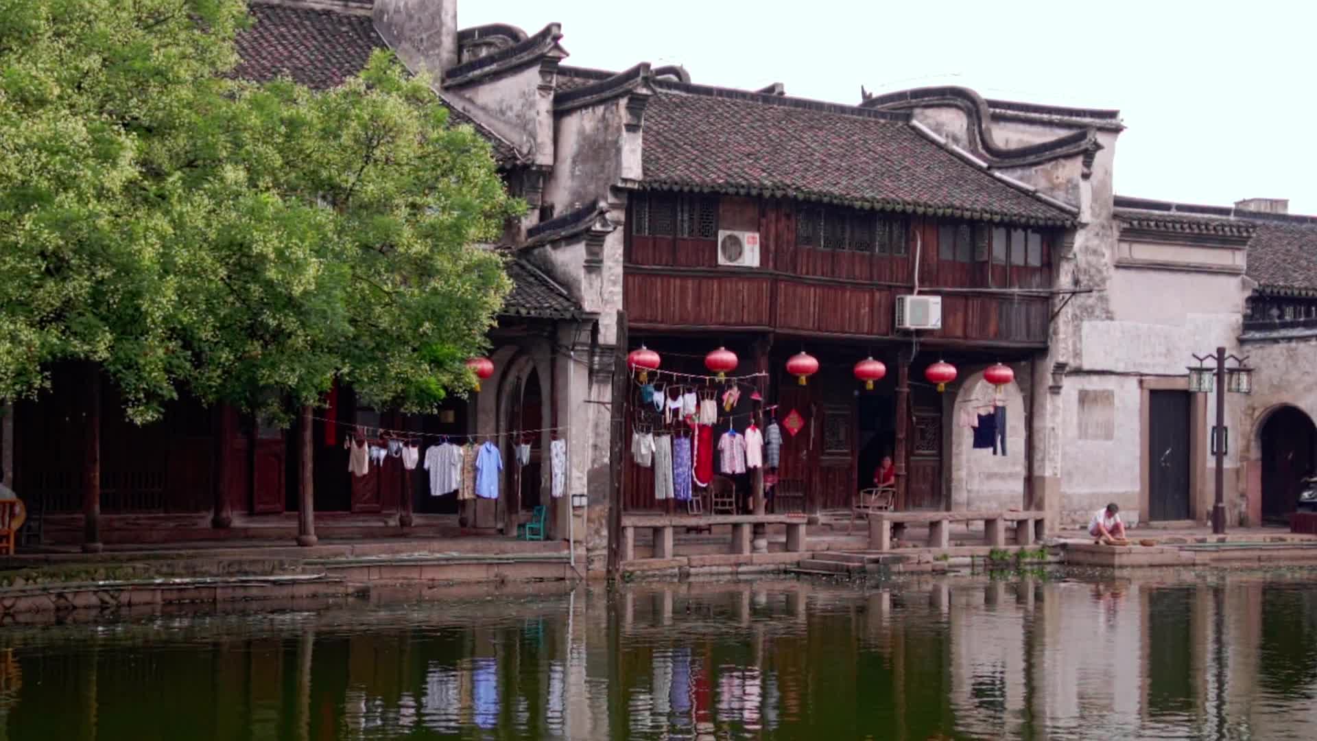 古色古香的南浔古镇视频的预览图
