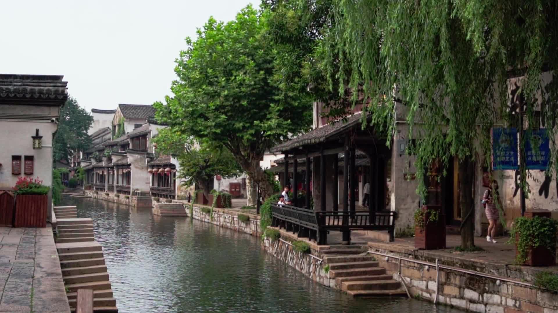 浙江湖州南浔古镇视频的预览图