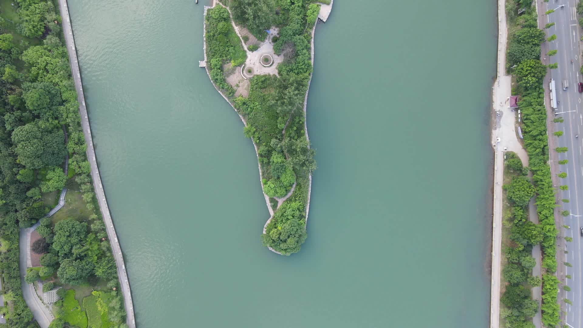 湖南怀化舞水河风光航拍视频的预览图