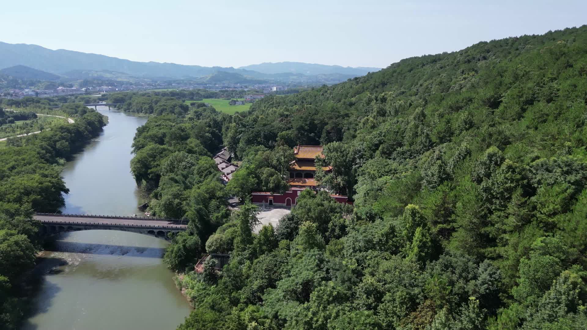 航拍湖南株洲炎帝陵5A景区视频的预览图