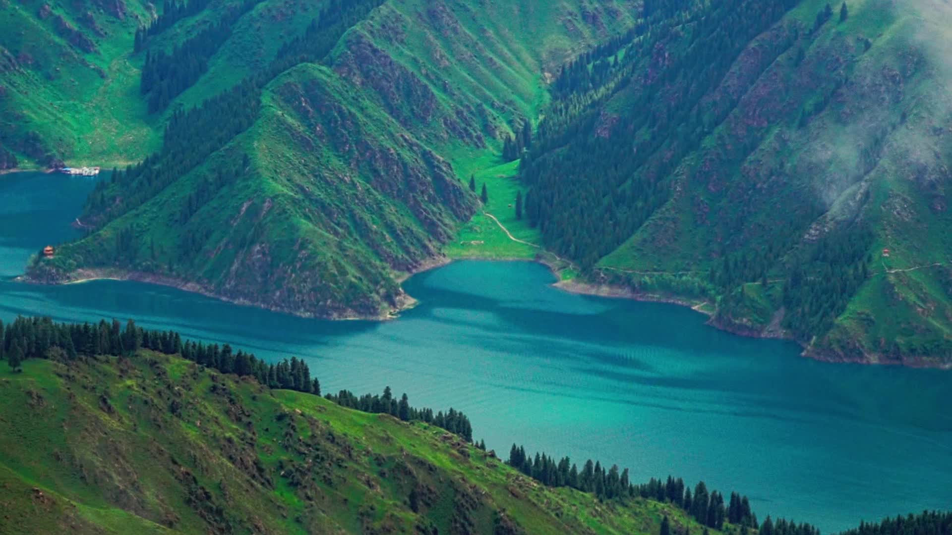 绝美的天山天池视频的预览图