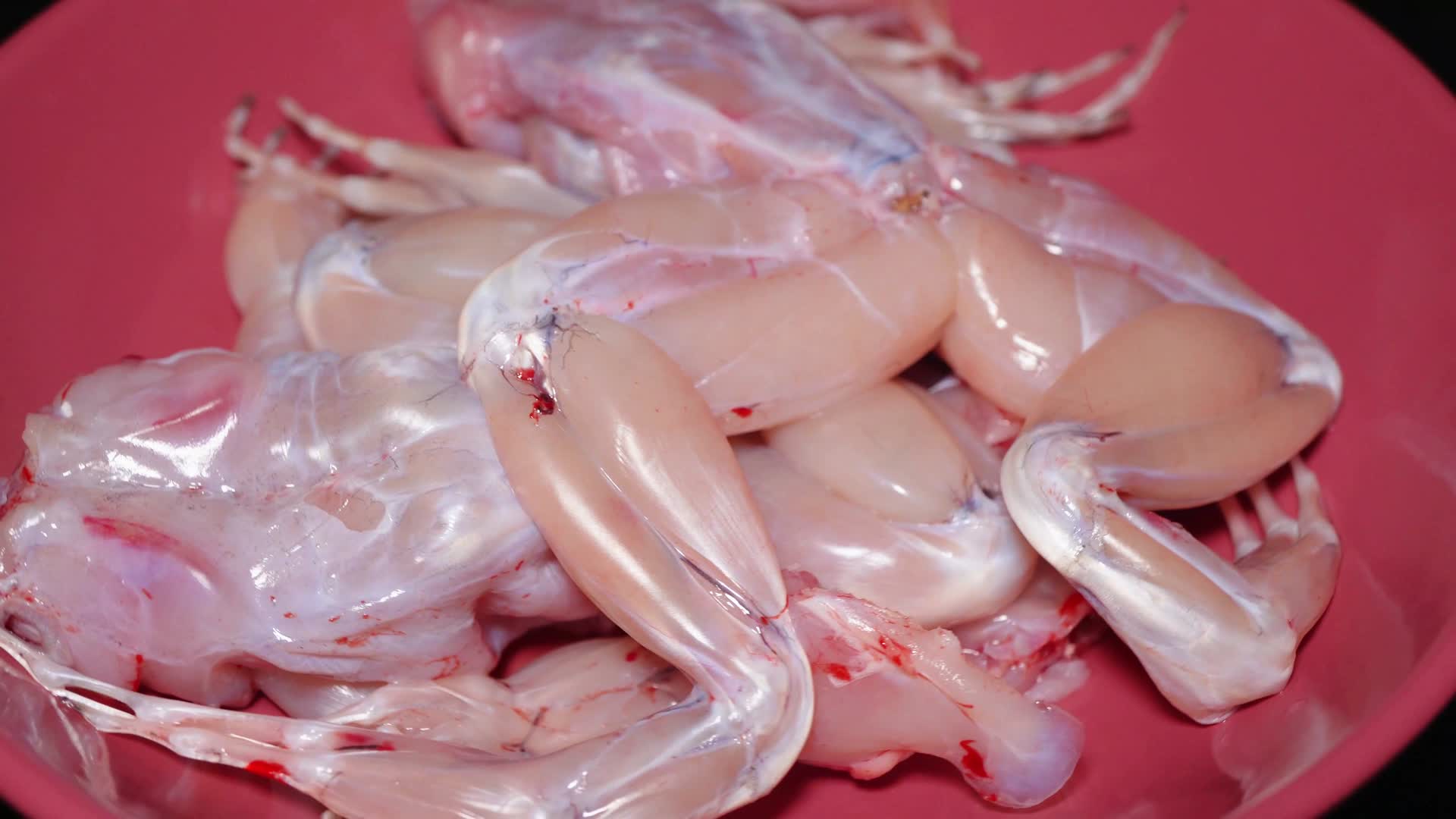 海鲜食材牛蛙美食视频的预览图