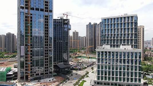 广东深圳城市风光高楼建筑航拍视频的预览图