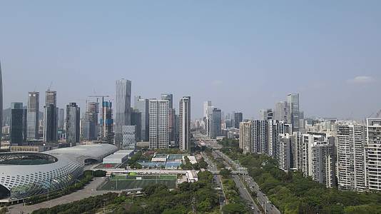 广东深圳城市风光高楼建筑航拍视频的预览图