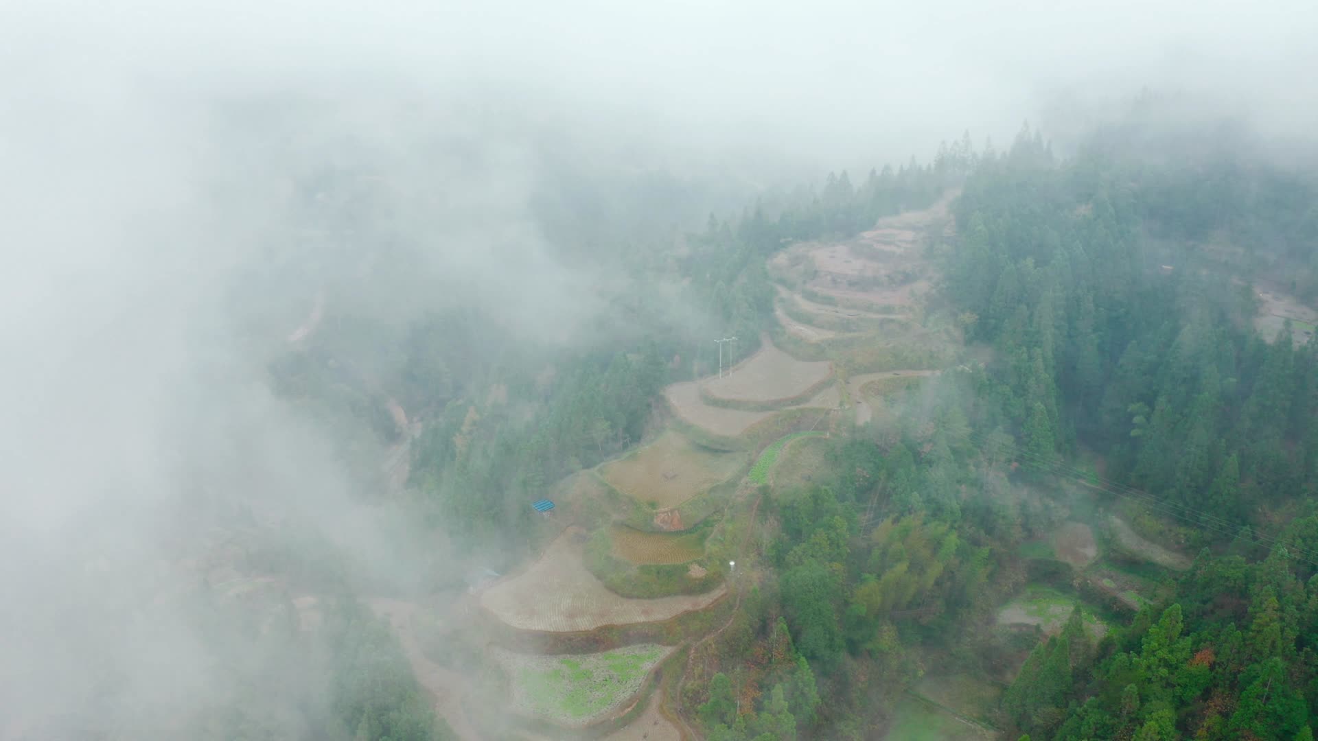 贵州山区的梯田视频的预览图