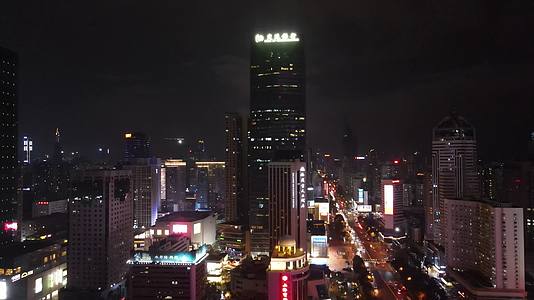 深圳城市风光交通夜景航拍视频的预览图