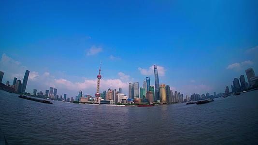 上海陆家嘴建筑光影延时视频的预览图