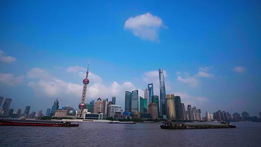 上海陆家嘴建筑光影延时视频的预览图
