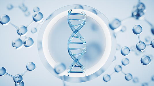 DNA与生物科技概念3D渲染视频的预览图