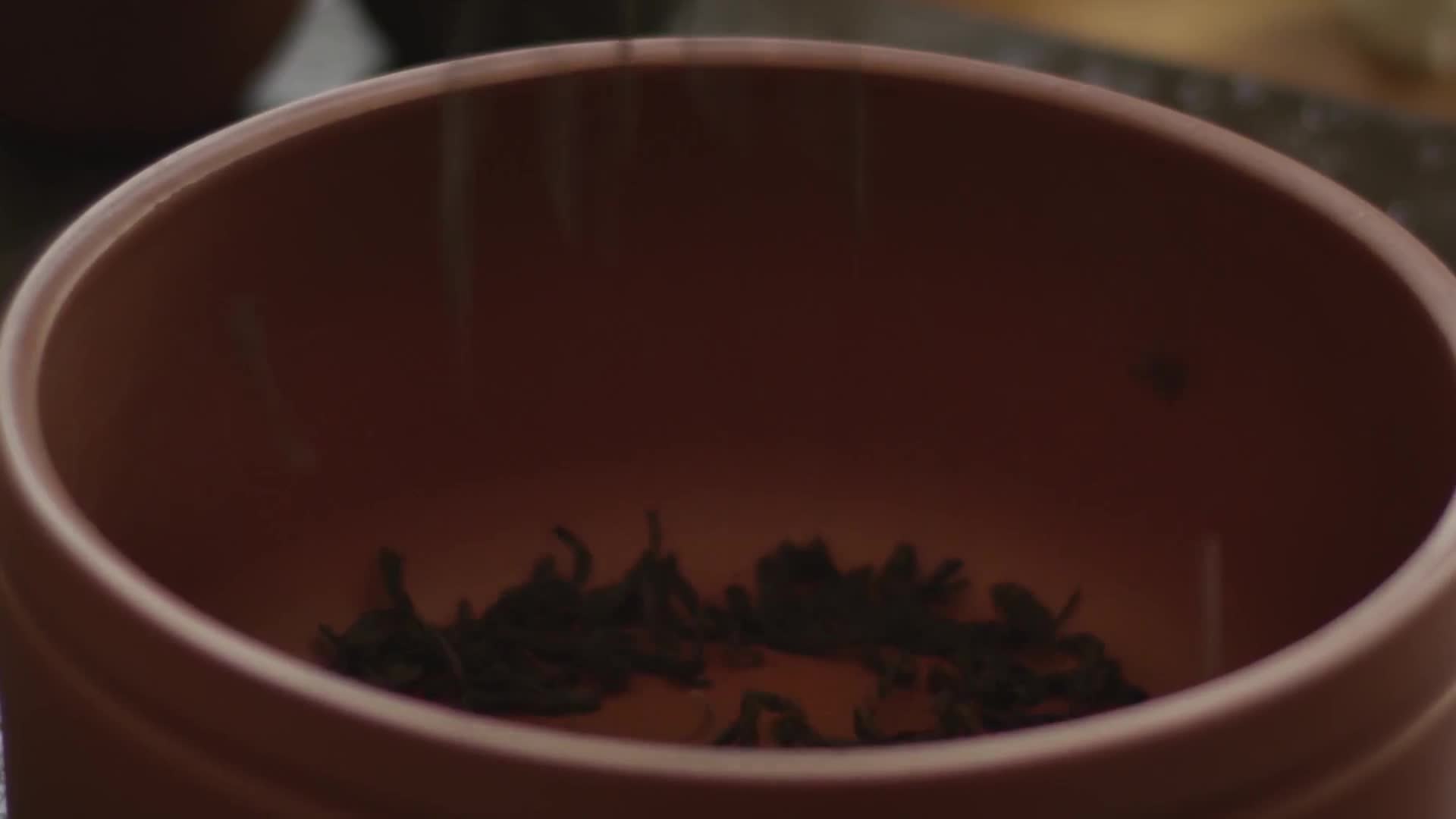 精美大气茶艺师品茶背景视频视频的预览图