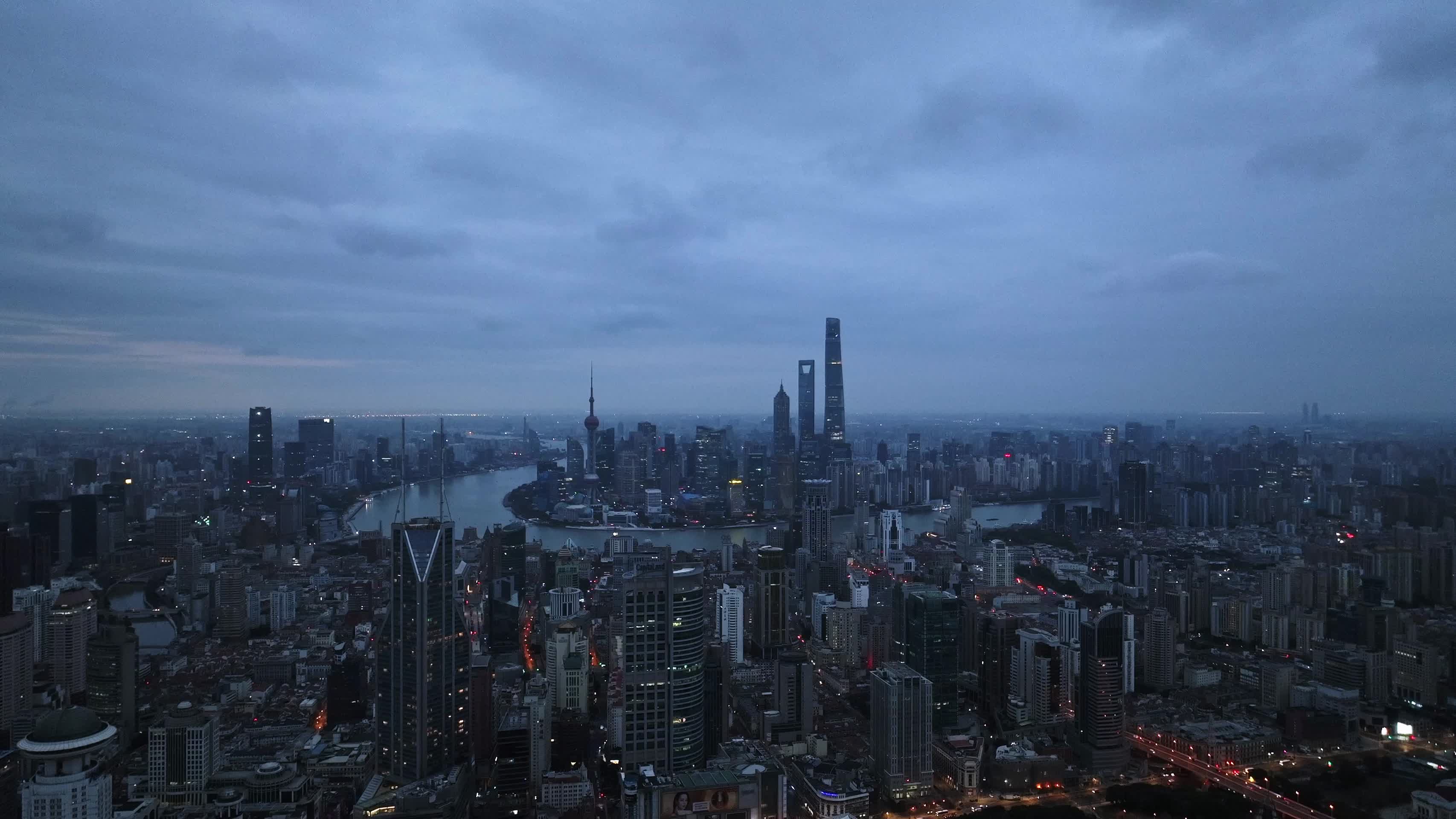 上海黄浦区大景人民广场陆家嘴地标宣传片视频的预览图