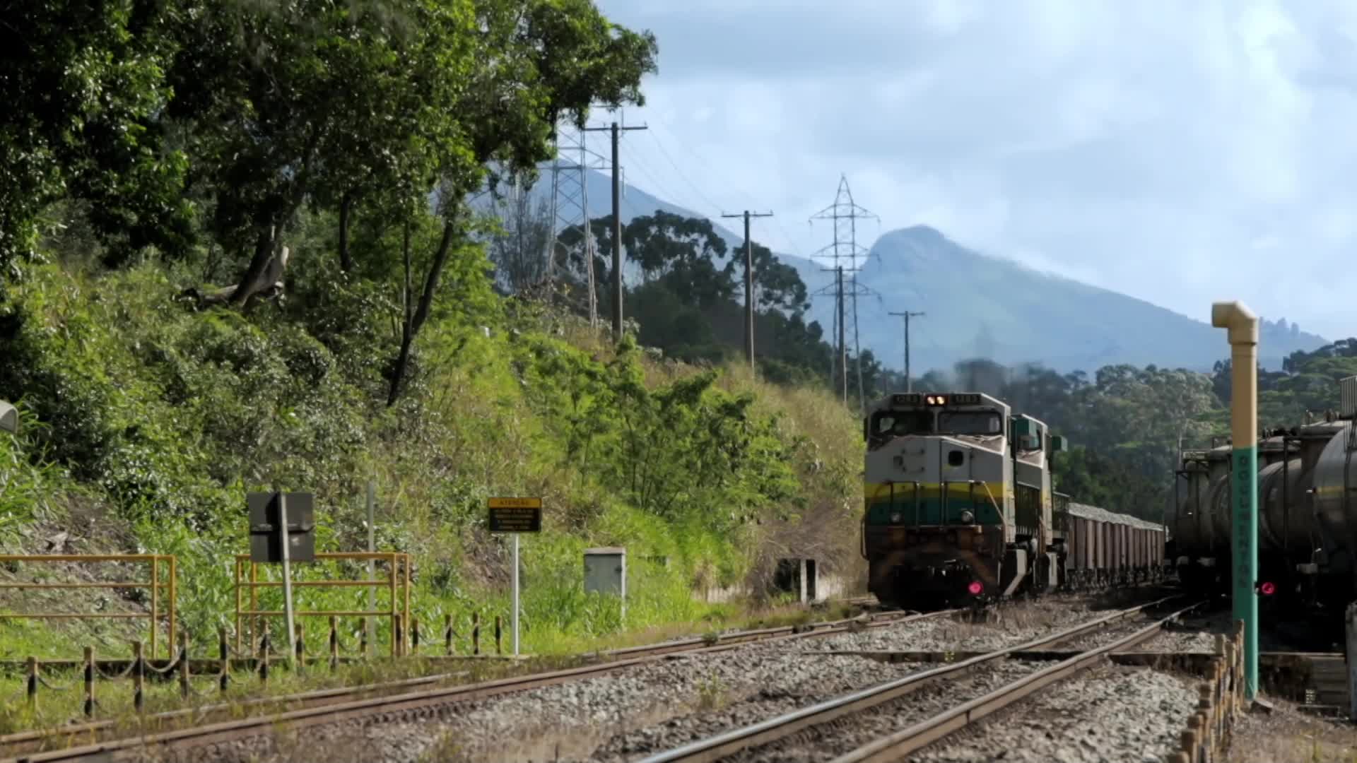 M1巴西火车运输铁矿石视频的预览图