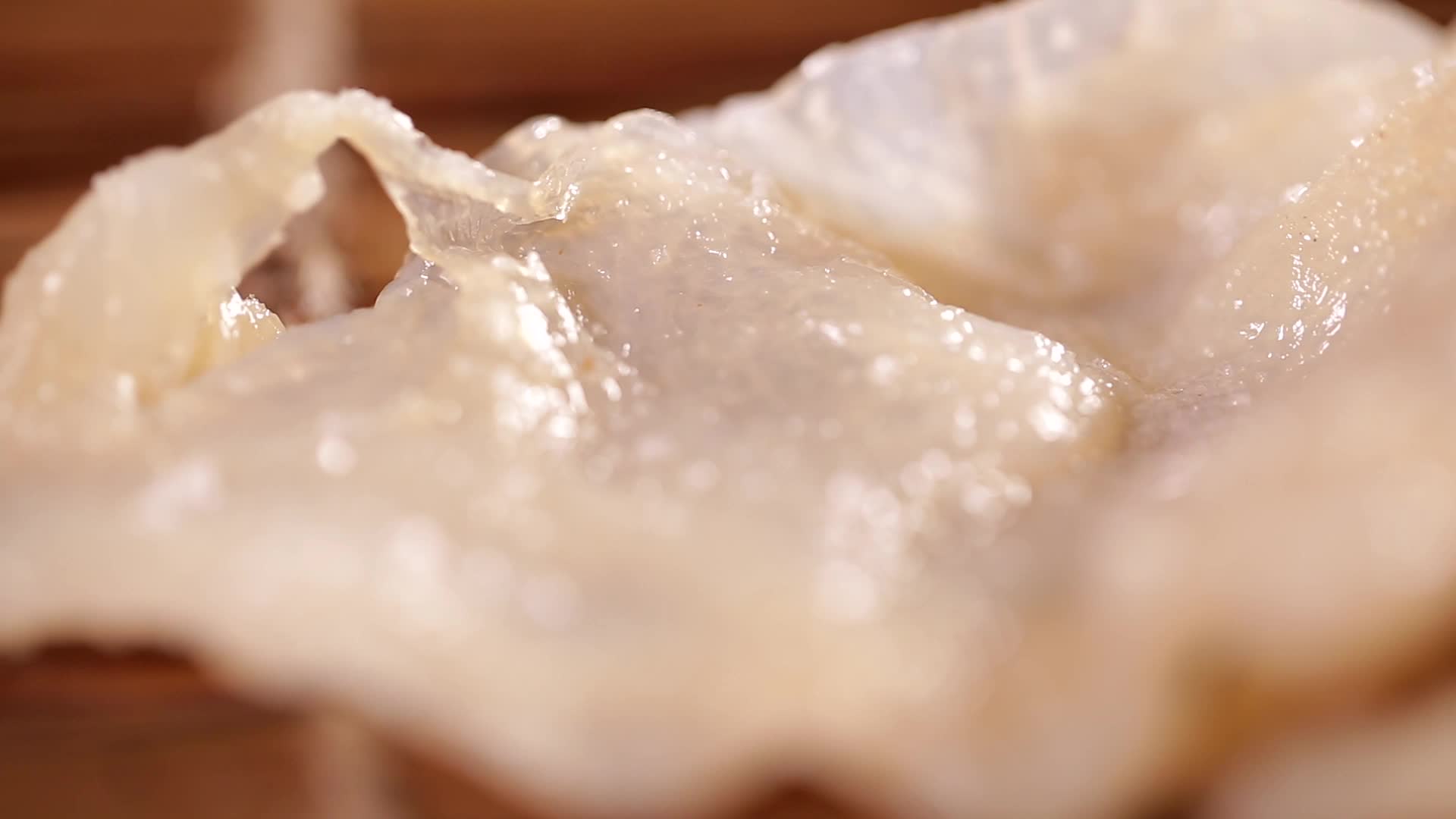美食食材海蜇皮海鲜海货视频的预览图