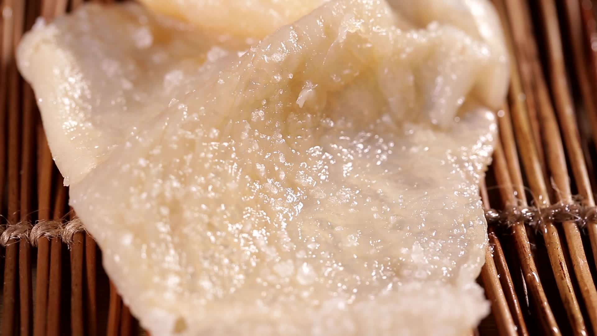 美食食材海蜇皮海鲜海货视频的预览图