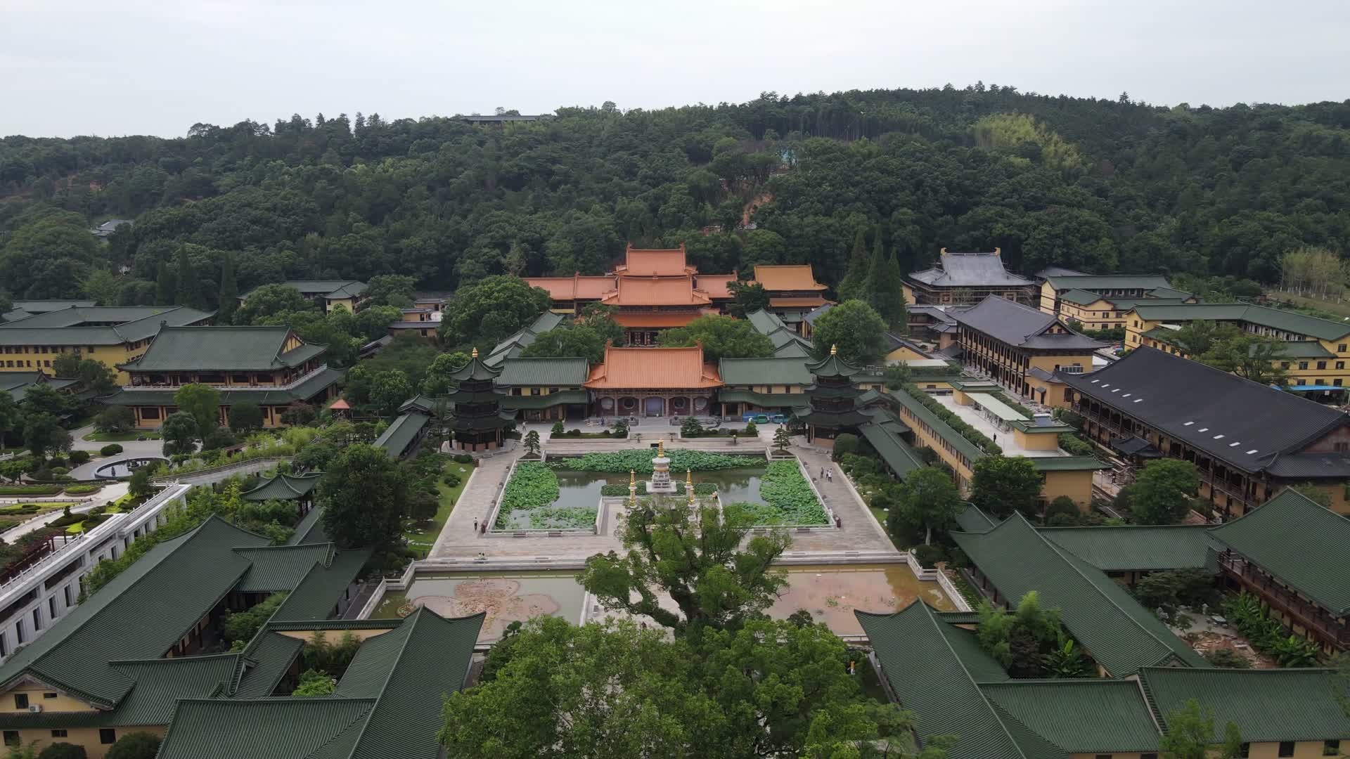 5A景区江西庐山东林寺古建筑文化视频的预览图