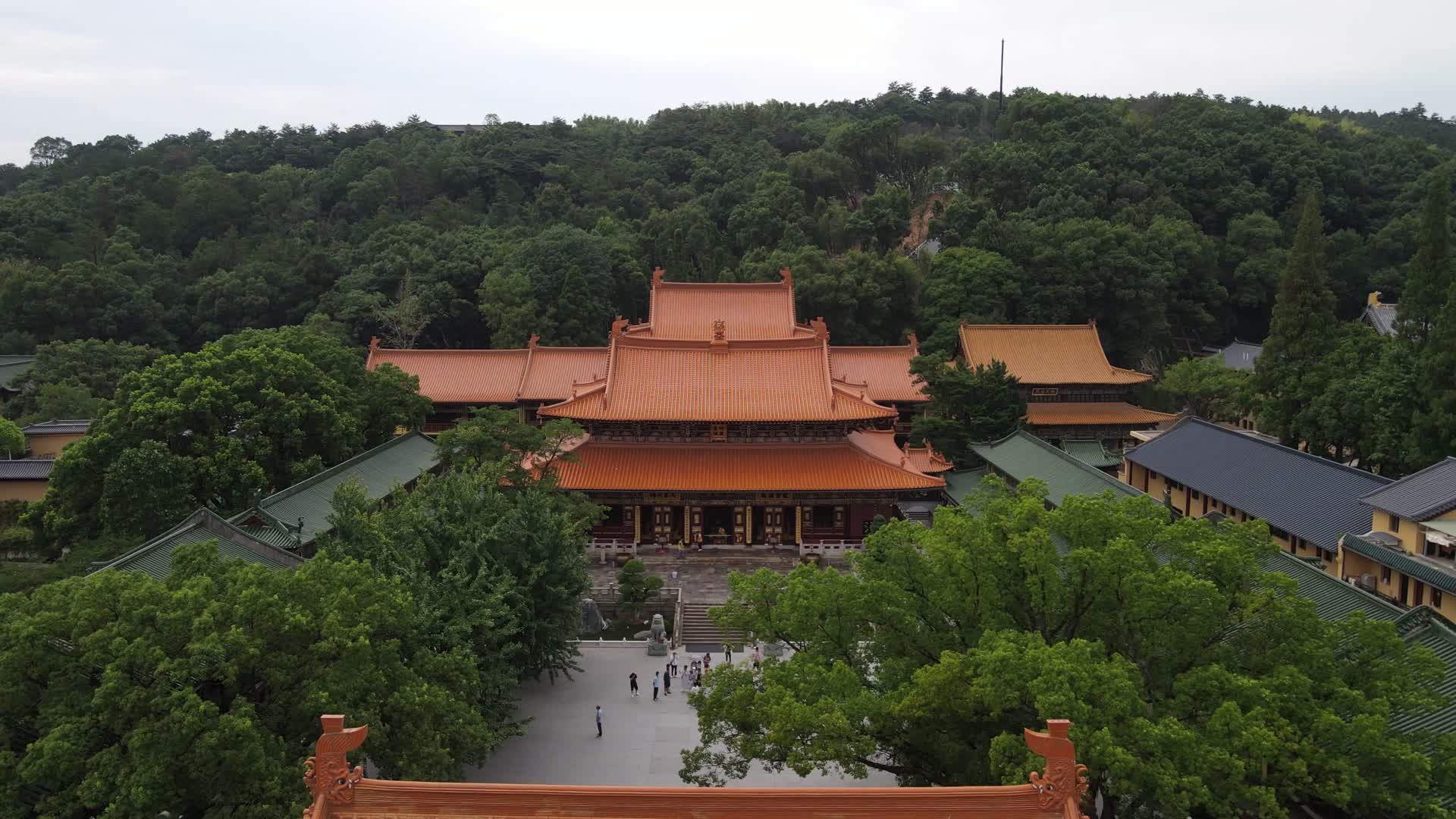 5A景区江西庐山东林寺古建筑文化视频的预览图