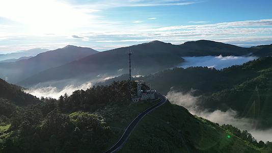清晨高山云海云雾缭绕航拍视频的预览图