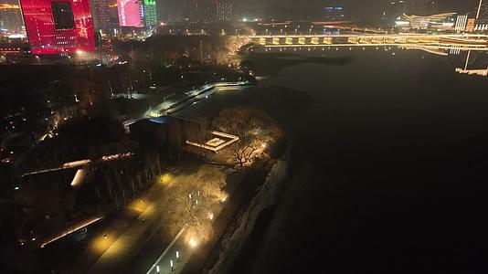 城市夜景航拍风光视频的预览图