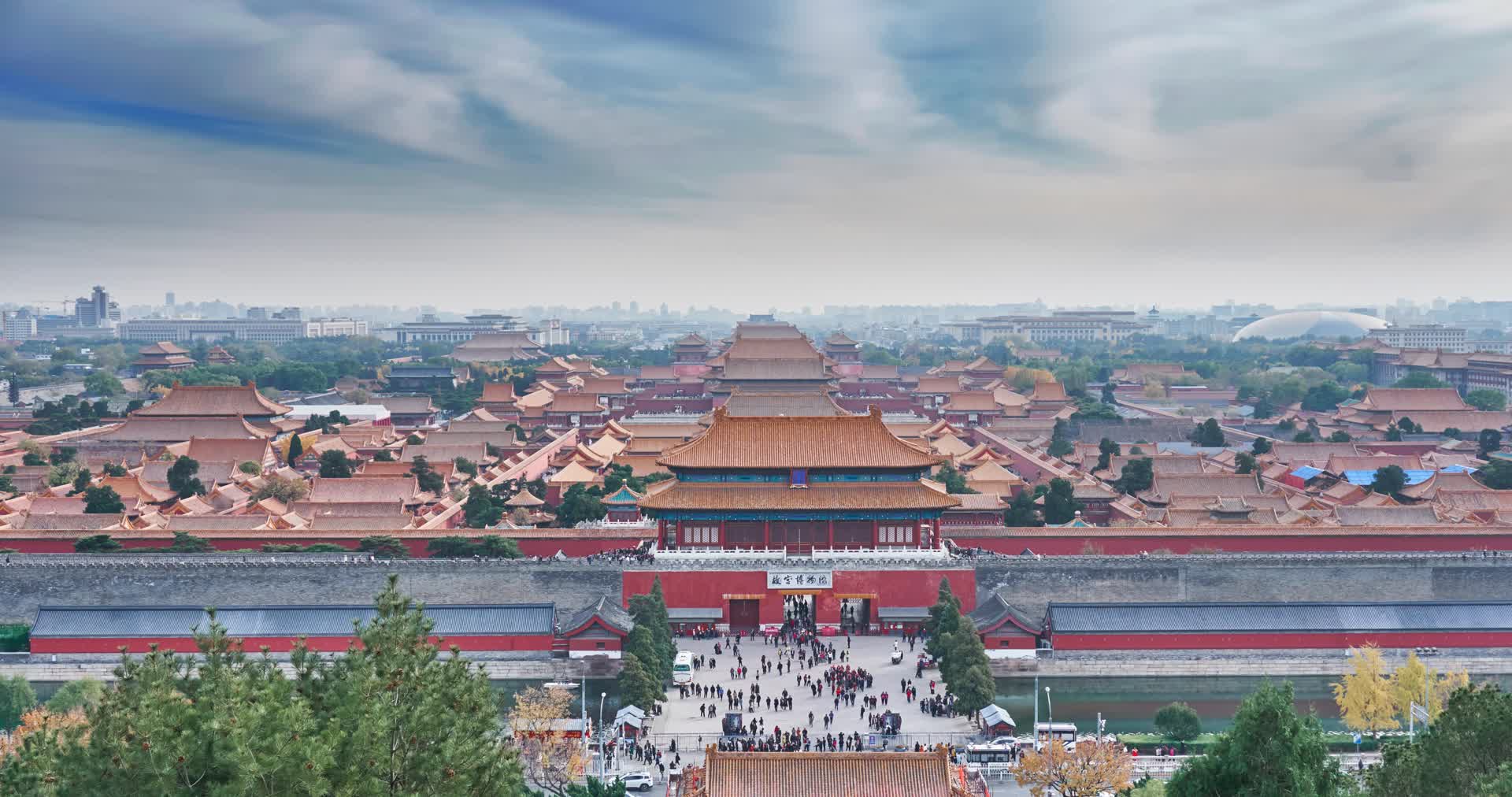 4K北京景山故宫全景延时视频的预览图