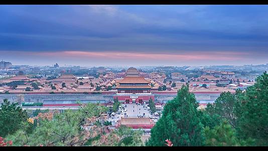4K北京景山故宫全景延时2视频的预览图