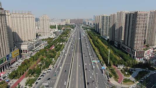 河南郑州城市交通航拍视频的预览图