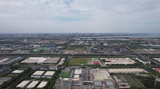 航拍江苏苏州城市建设城市风光视频的预览图