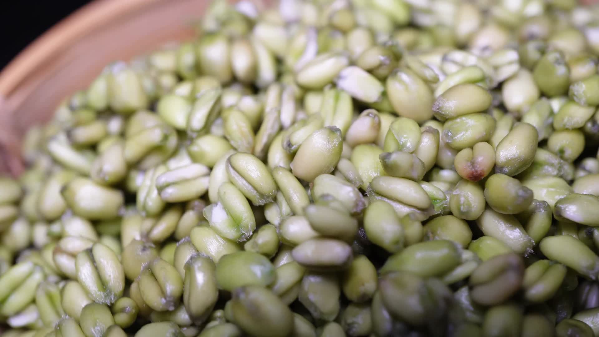 青麦仁绿小麦健康食材粮食粗粮视频的预览图