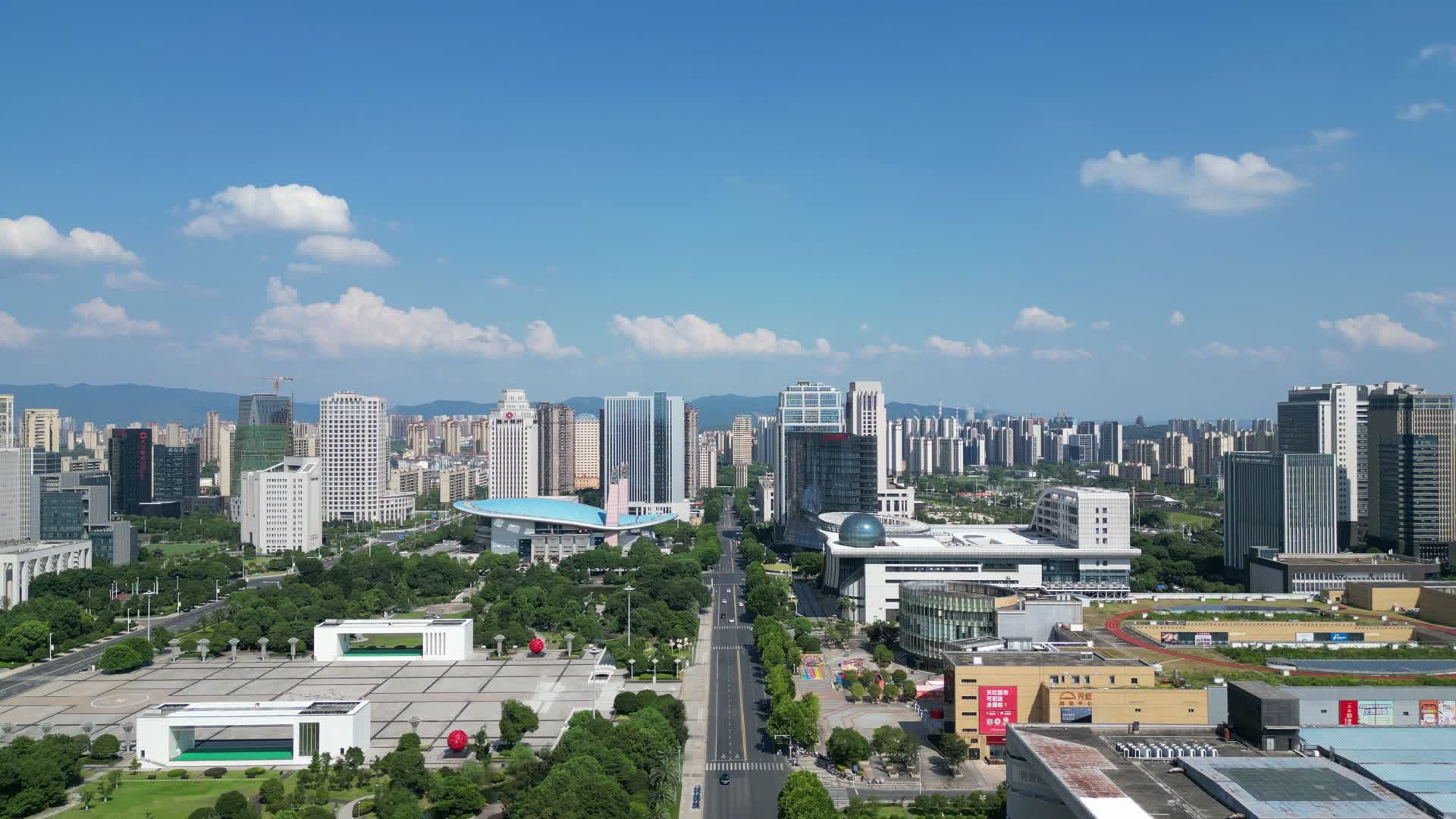 江西吉安开发区城市建设航拍视频的预览图