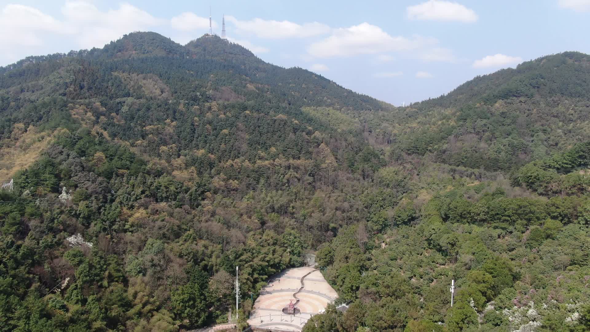 湖南怀化中坡山森林公园航拍视频的预览图