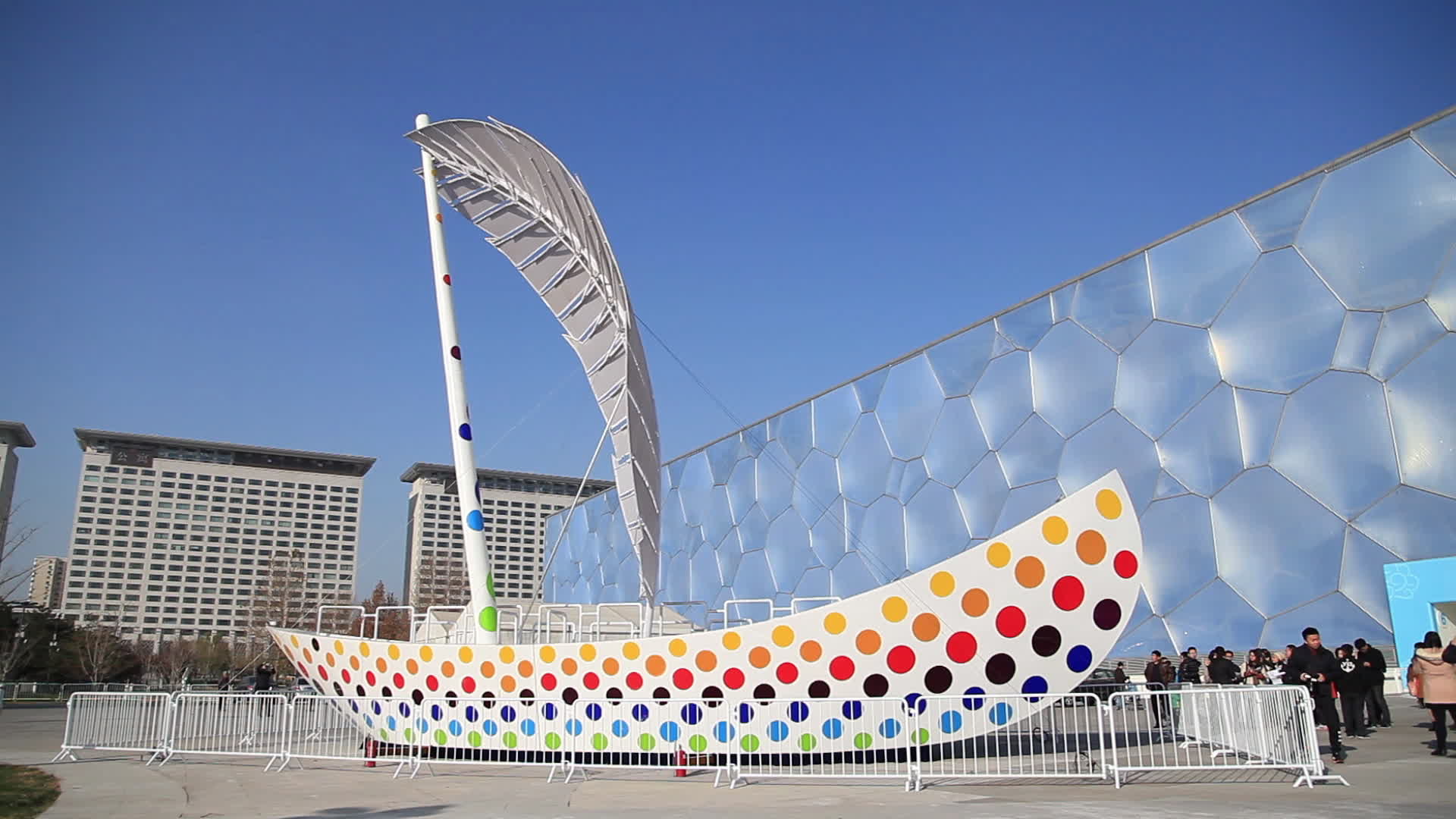 北京奥林匹克公园水立方视频的预览图