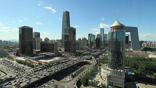 北京CBD高空拍摄视频的预览图