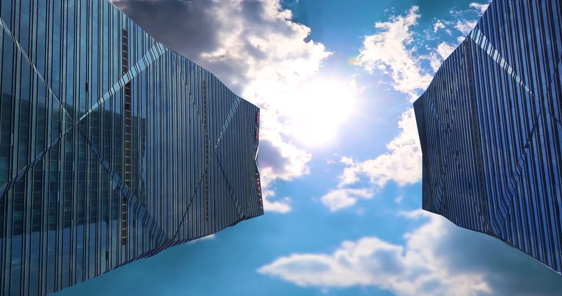 4K超清城市建筑延时视频视频的预览图