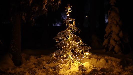 圣诞节圣诞树装饰唯美合集视频的预览图