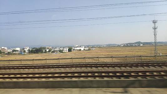 高铁风景柳州动车动车风景动车窗外风景广西动车风景窗外风景视频的预览图