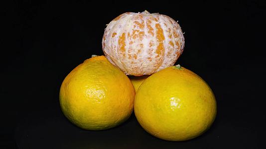 橘子柑橘橙子水果食材视频的预览图