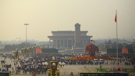 北京天安门全景延时人流视频的预览图