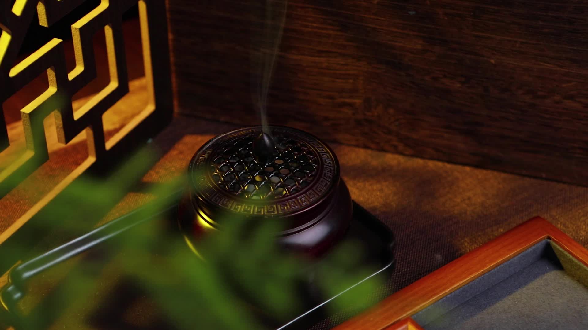 古风香炉烟雾视频的预览图