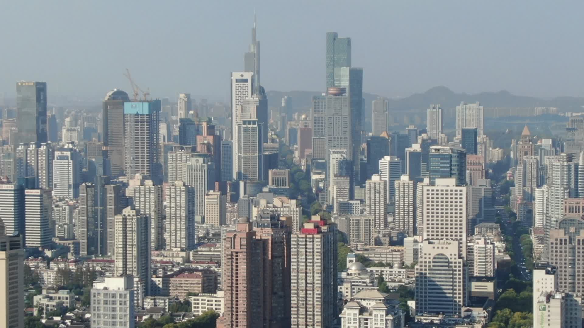 南京新街口日间航拍视频的预览图