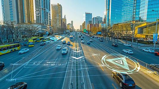 未来科技城市粒子科技特效AE模板视频的预览图