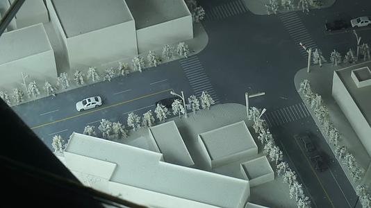城市模型微缩景观街道楼房视频的预览图